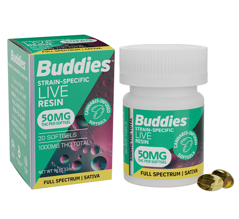 DayShift Focus Softgels - Buddies Brand Cannabis DayShift Focus Softgels