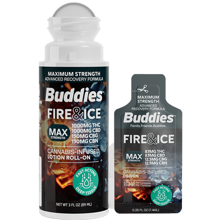 Arctic Relief THC Roll-On Lotion - Buddies Brand Cannabis Topical image - Buddies Brand